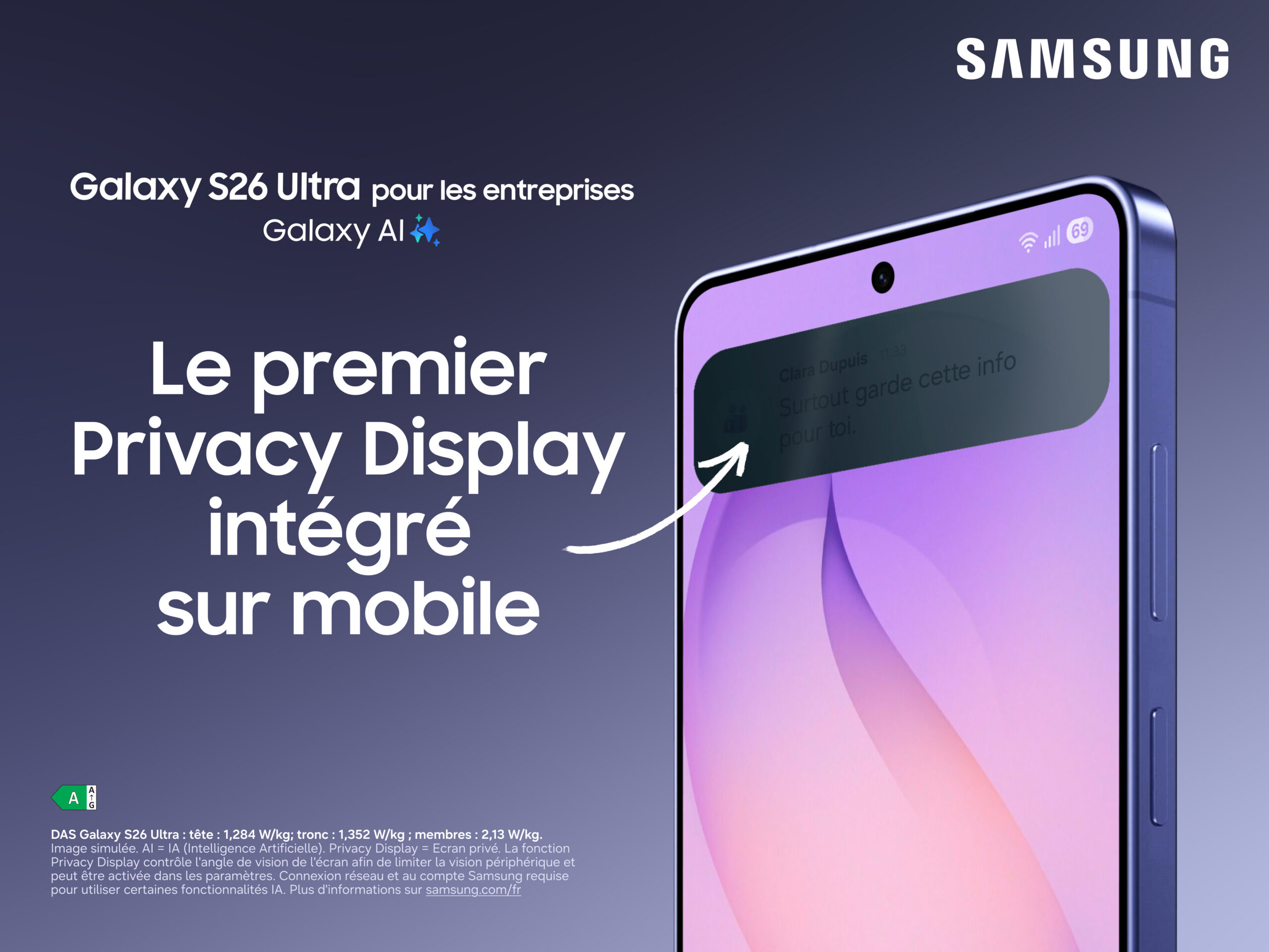 World's First: Samsung Unveils Privacy Display on Galaxy